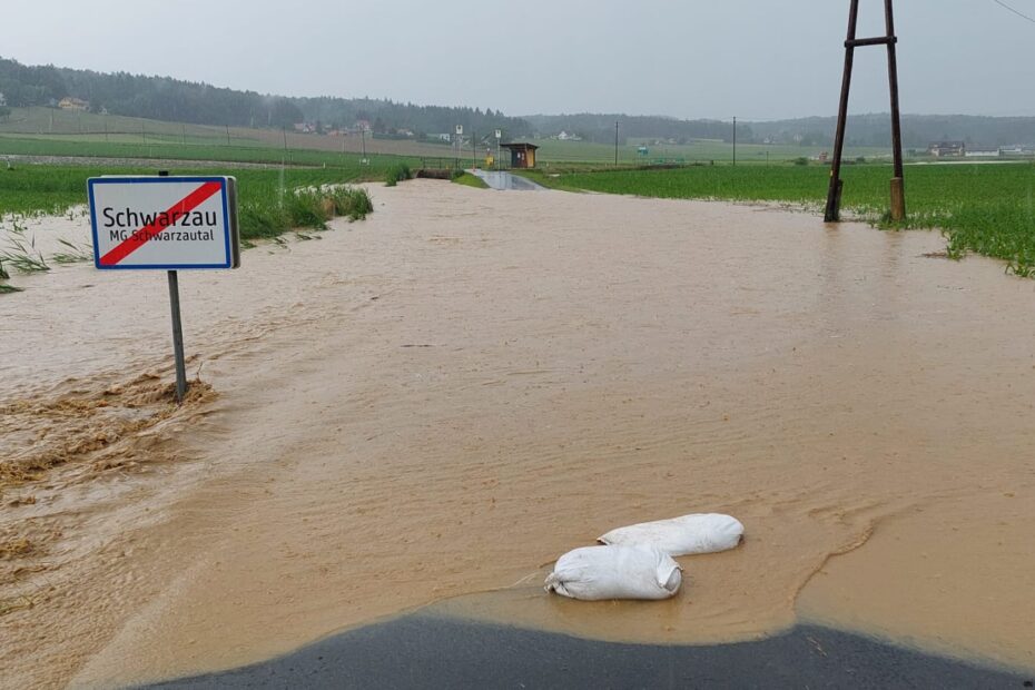 Unwettereinsatz daheim